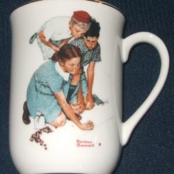 Norman Rockwell Cup "Knuckles Down"