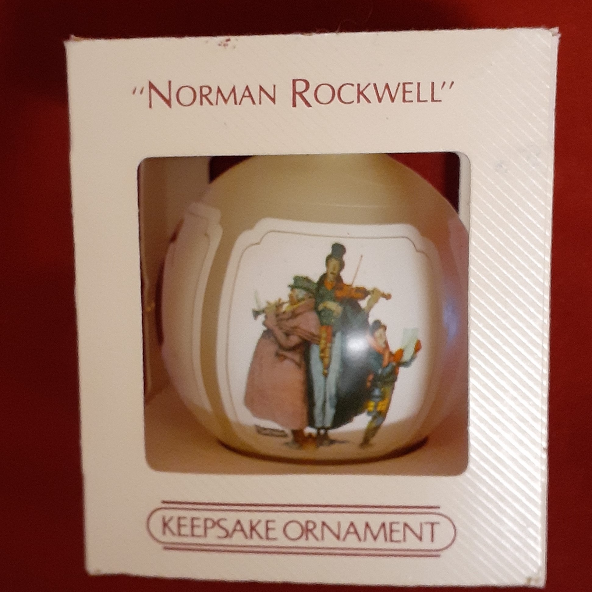 Vintage Hallmark Norman Rockwell Ornament 1984