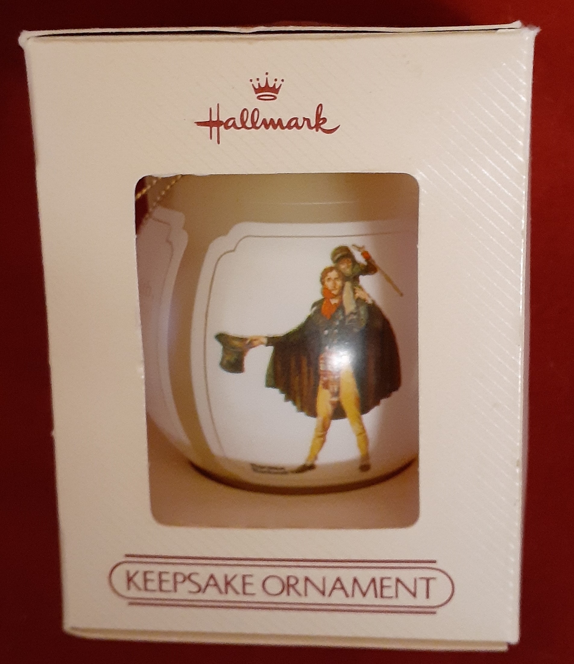 Vintage Hallmark Norman Rockwell Ornament 1984 - Image 2