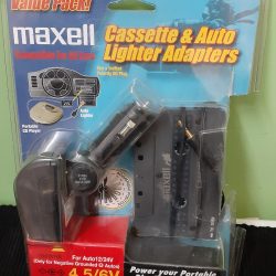 Maxell Cassette & Auto Lighter Adapters