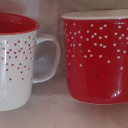 Pair of Davids Tea Rustic Mugs