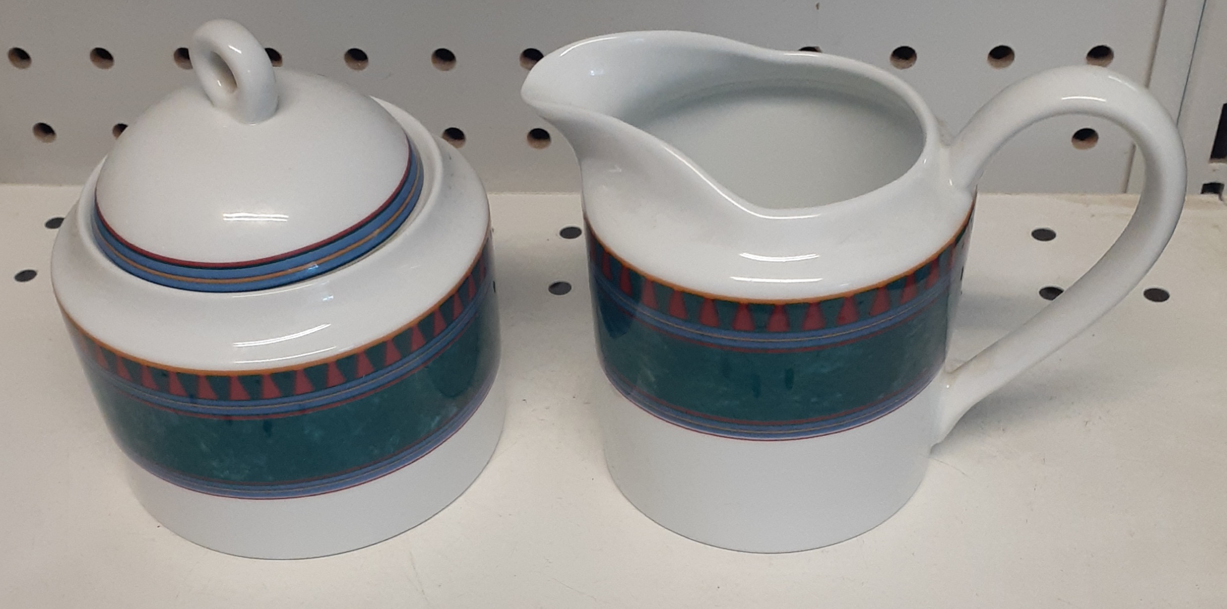 Mikasa La Scala Cream & Sugar Bowl With Lid