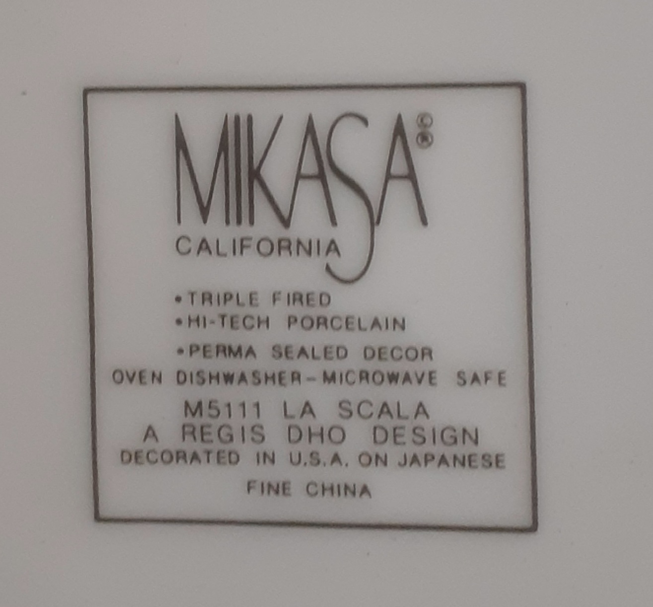 Mikasa California Soup Bowl La Scala Pattern - Image 4