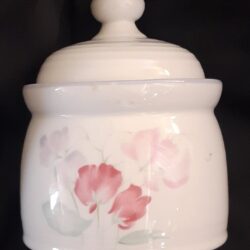 Royal Doulton Strand Fresh Flowers Line Sugar Bowl With Lid