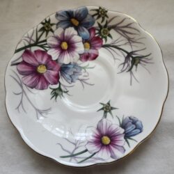 Royal Albert Bone China Saucer Cosmos Flower of the Month