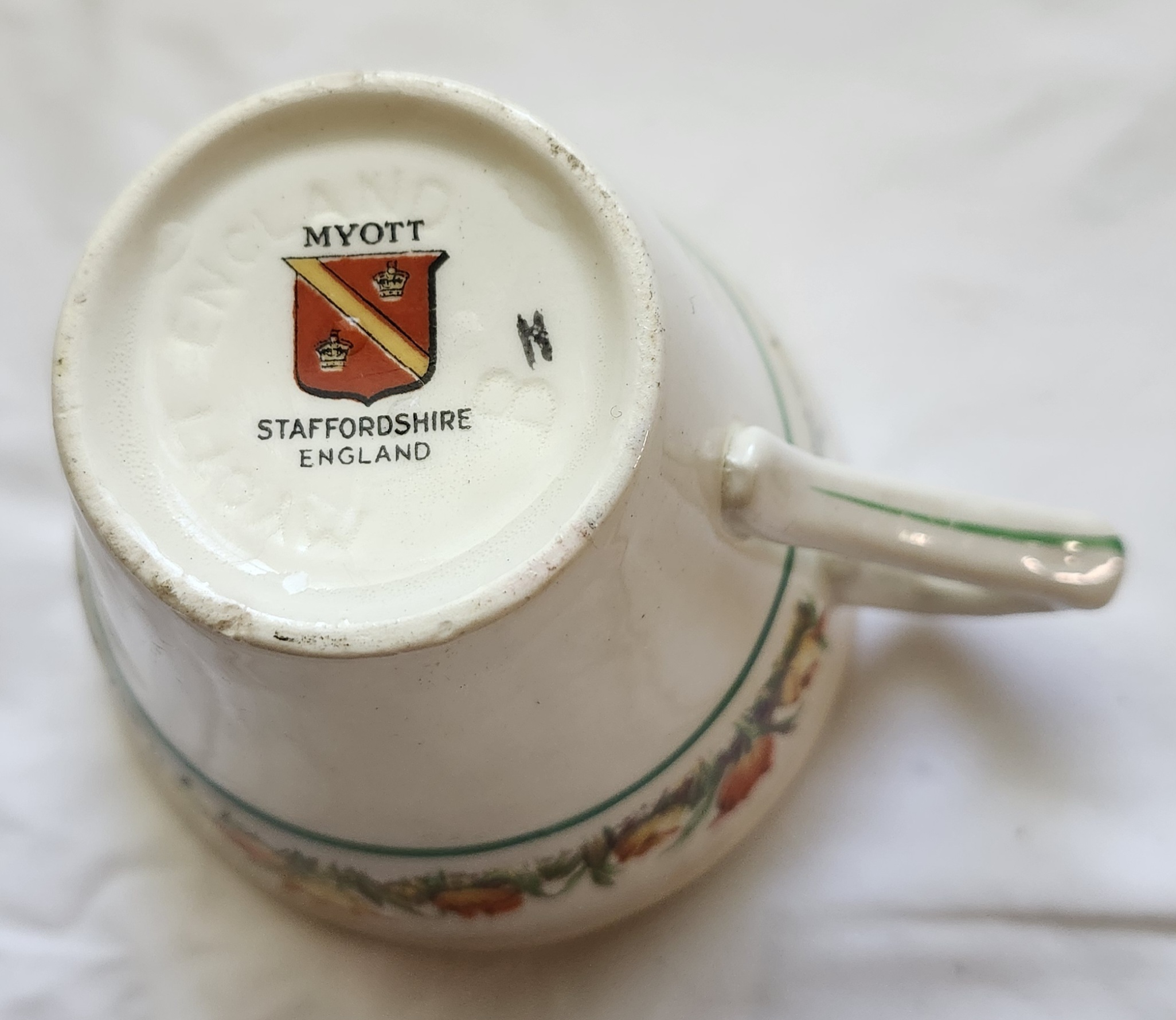 Myott Staffordshire Ceramic Teacup - Image 4