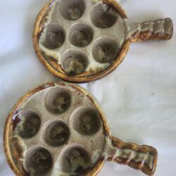 Pair of Laurentian Pottery Escargot Bowls #533